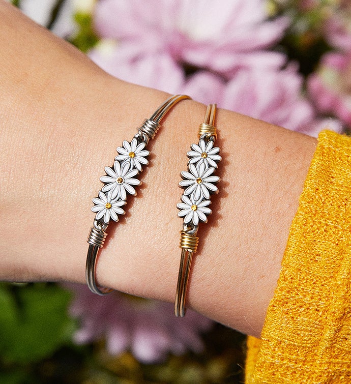 Daisies Bangle Bracelet