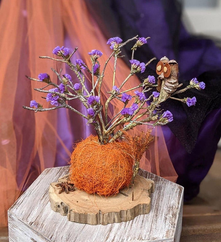 Preserved Flower Arrangement Halloween Decor 