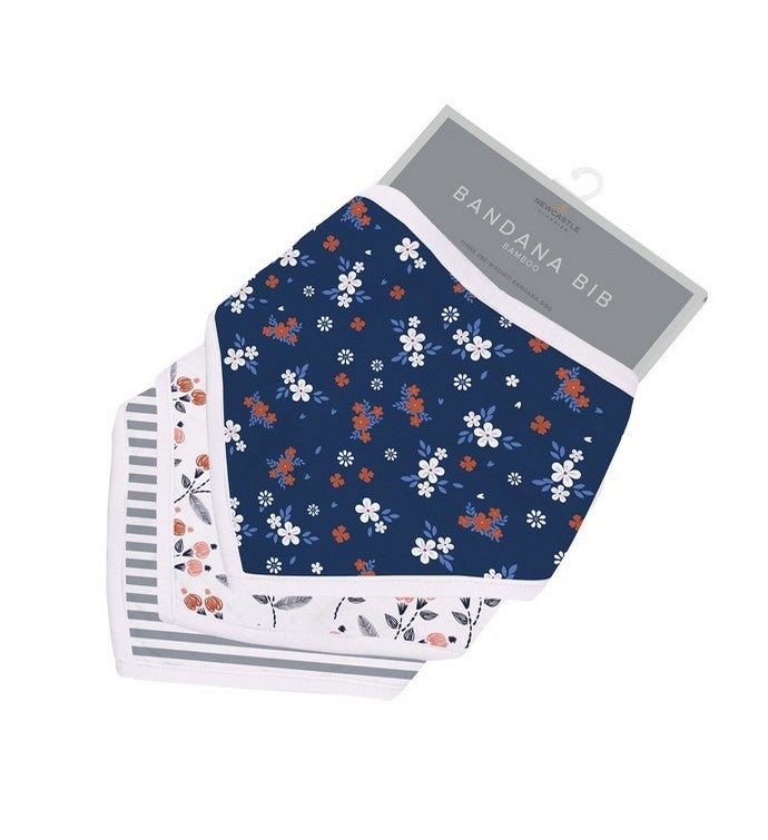 Blooms Bamboo Bandana Bibs 3pk