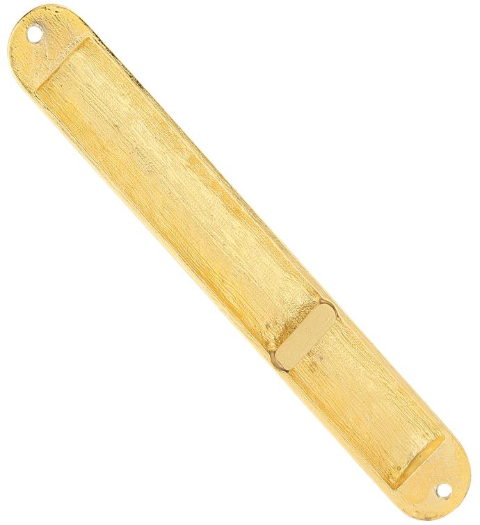  Matashi Gold Hand Painted 6" Enamel Mezuzah W/ Hebrew Shin 