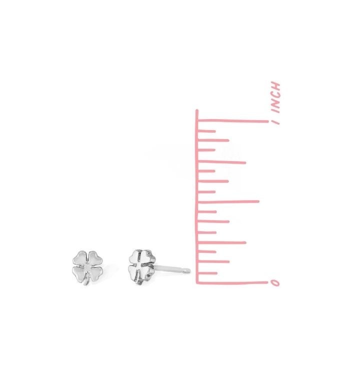 Lucky Four-leaf Clover Studs