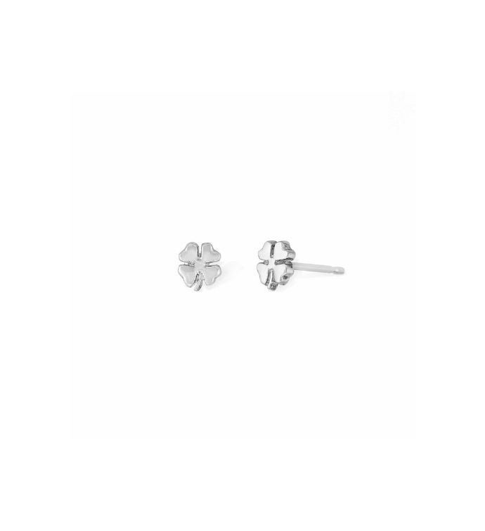 Lucky Four leaf Clover Studs