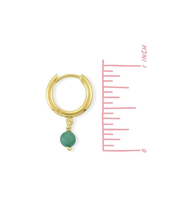 Opportunity Aventurine Hoops