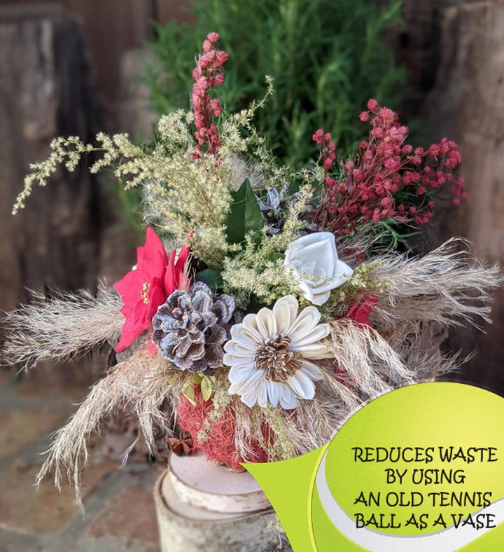 Holiday Flower Centerpiece With Fragrance