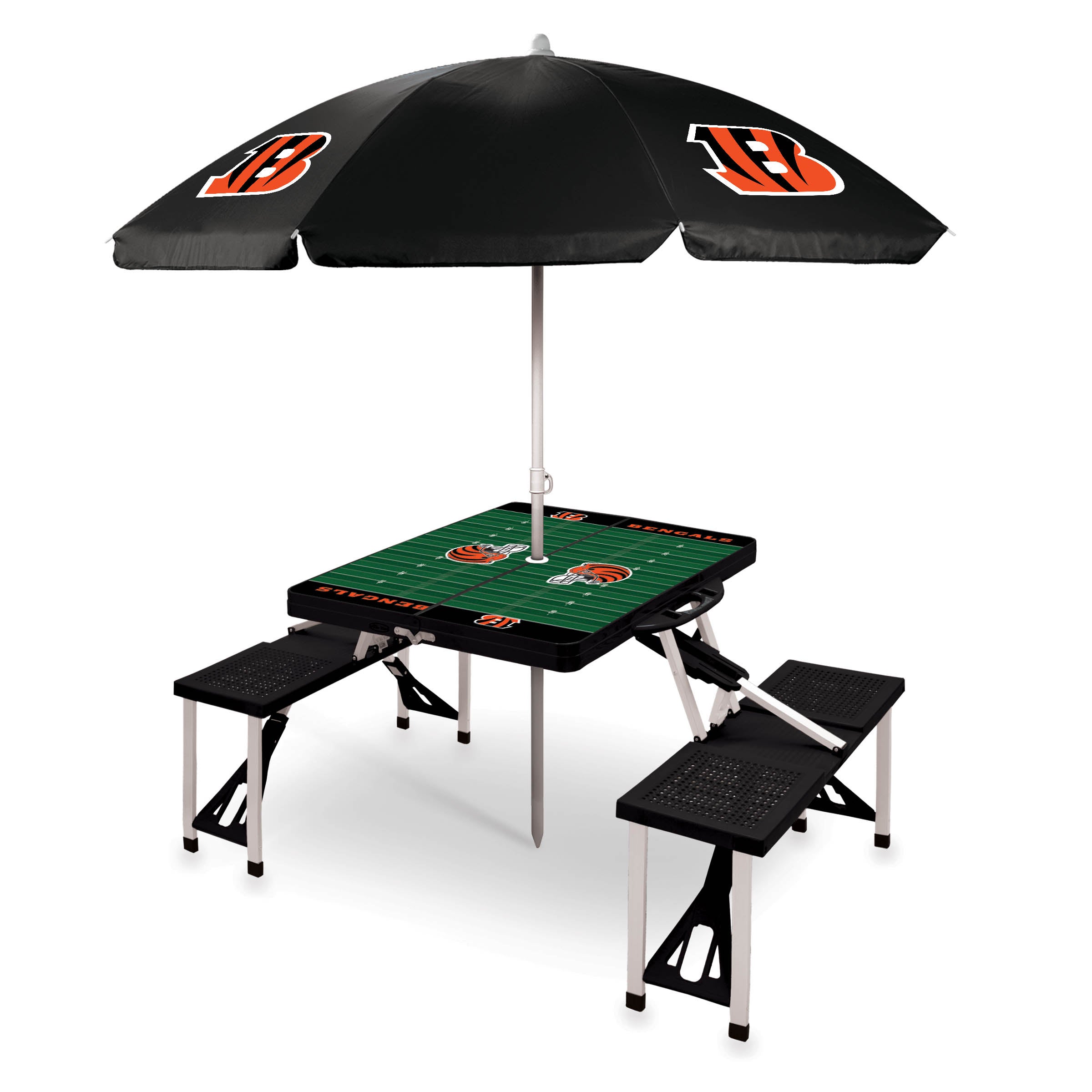 Picnic Table Portable Folding With Seats & Umbrella