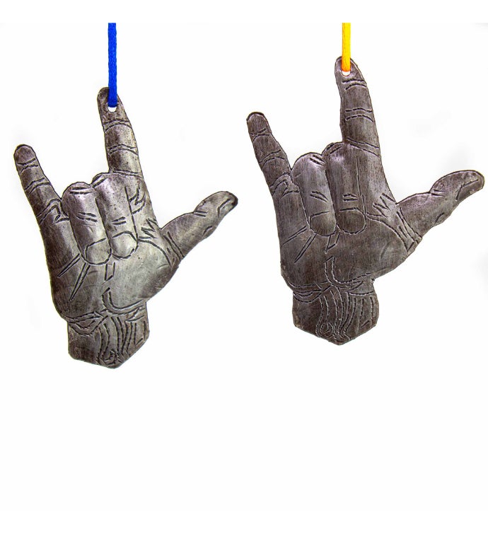 Haitian Metal Drum Christmas Ornaments