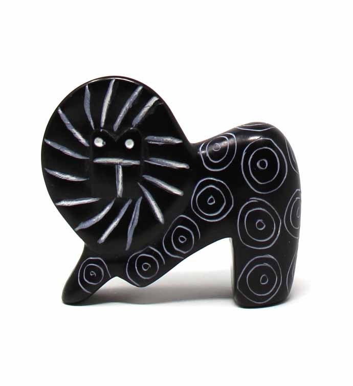 Ying Yang Soapstone Lions