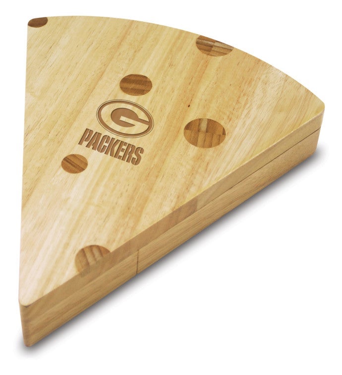 Green Bay Packers   Swiss Cheese Cutting Board & Tools Set
