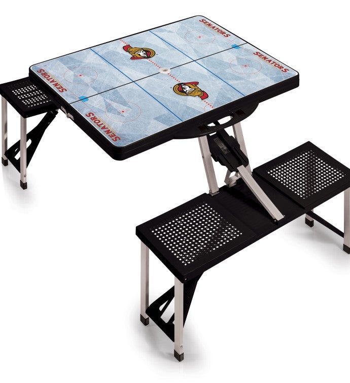 NHL Picnic Table Portable Folding Table With Seats