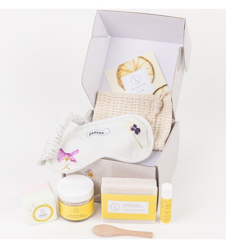 Thank You Gift Box - Natural Pampering Spa Citrus Gift Set - 6 Products