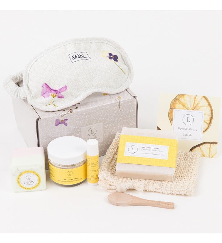 Thank You Gift Box   Natural Pampering Spa Citrus Gift Set   6 Products