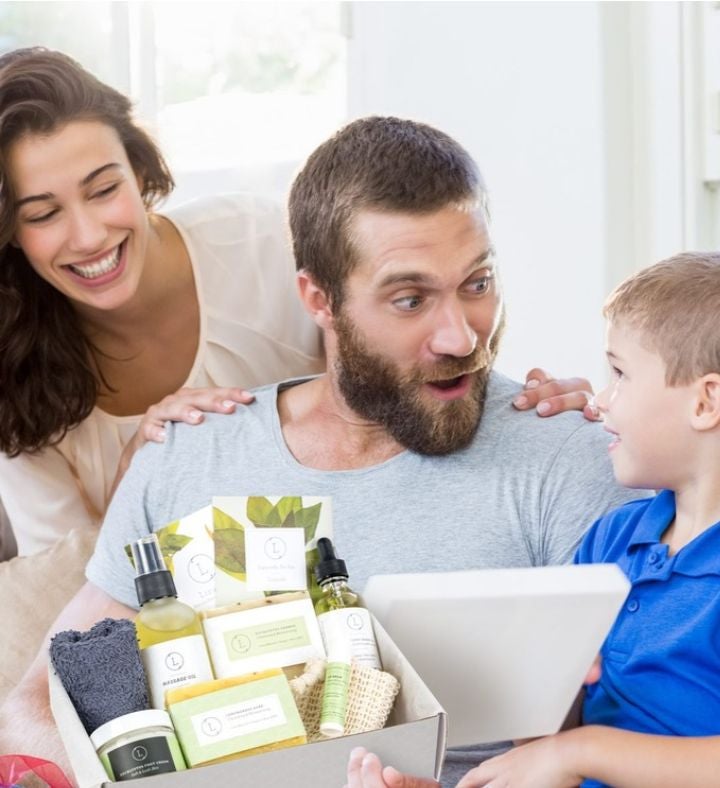 Self Care Kit for Men 1 Dad Grooming Eucalyptus Gift Box