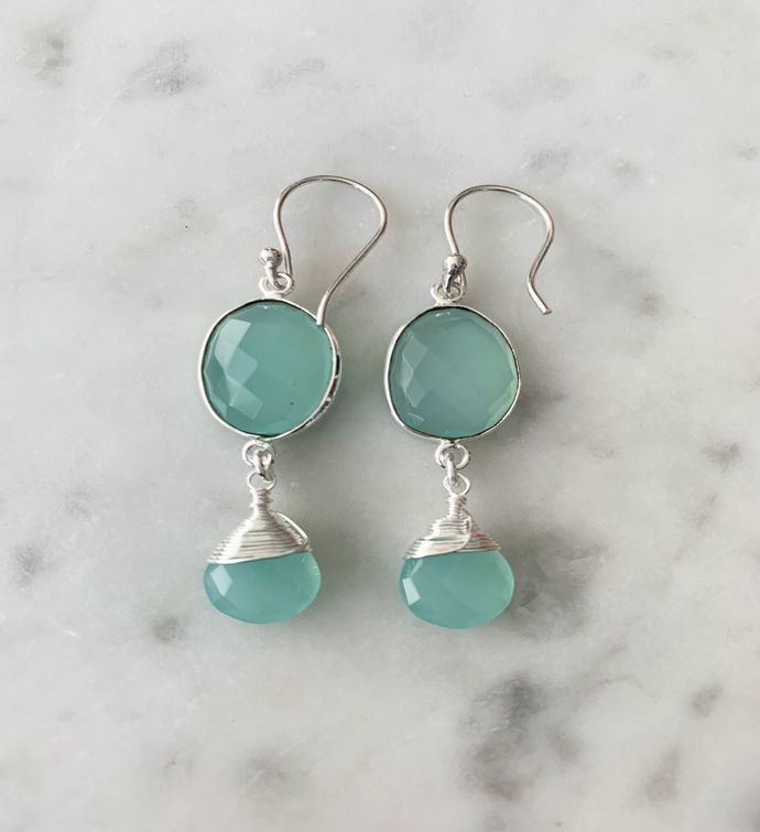 Victoria Ojai Earrings In Chalcedony |Marketplace| 1800Flowers