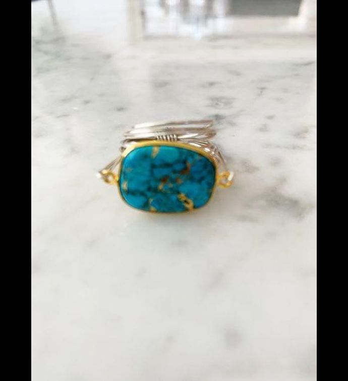 Torrey Ring In Copper Turquoise