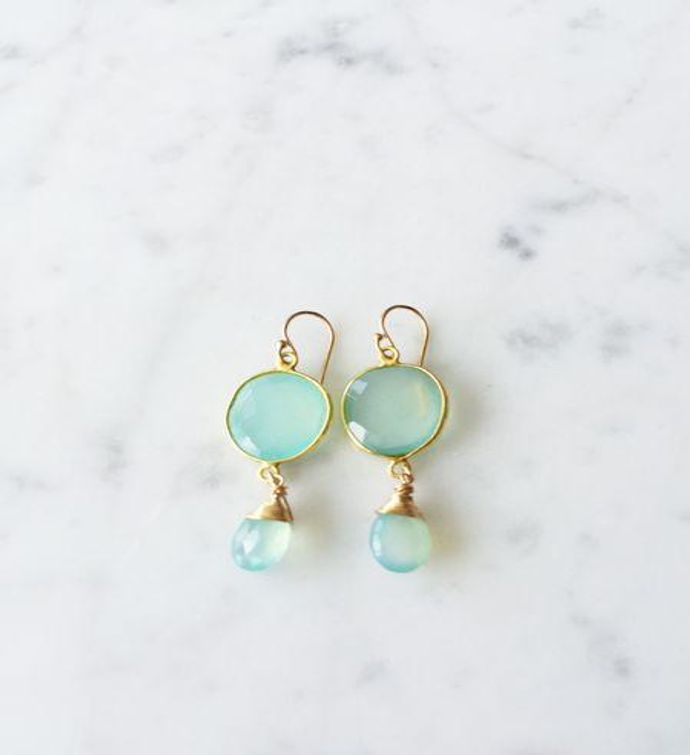 Victoria Ojai Earrings In Chalcedony |Marketplace| 1800Flowers