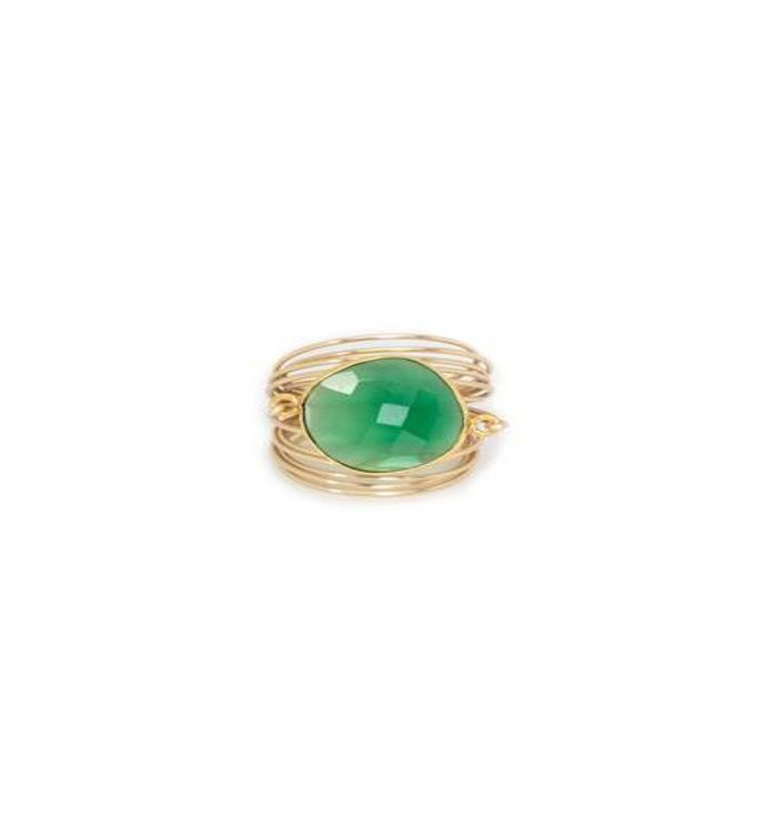 Torrey Ring In Green Onyx 
