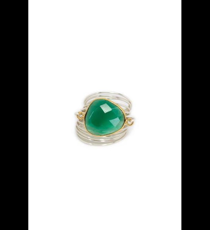 Torrey Ring In Green Onyx 