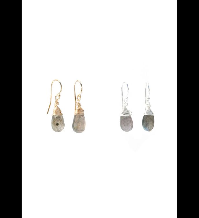 Jill Short Drop Earring In Labradorite