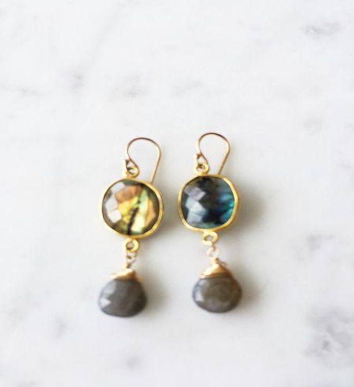 Victoria Ojai Earrings Labradorite | Marketplace | 1800Flowers