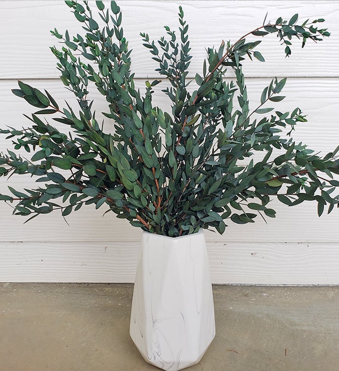 Eucalyptus Melody Everlasting Bouquet with Vase