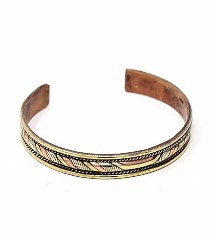 Copper And Brass Cuff Bracelet
