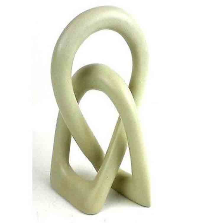 Eternal Love Knot Sculpture, 6 Inch