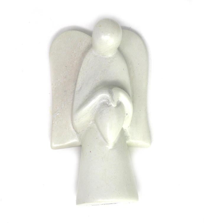 Angel Holding Star Soapstone Sculpture