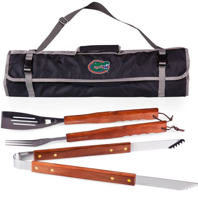 College 3-Piece BBQ Tote & Grill Set