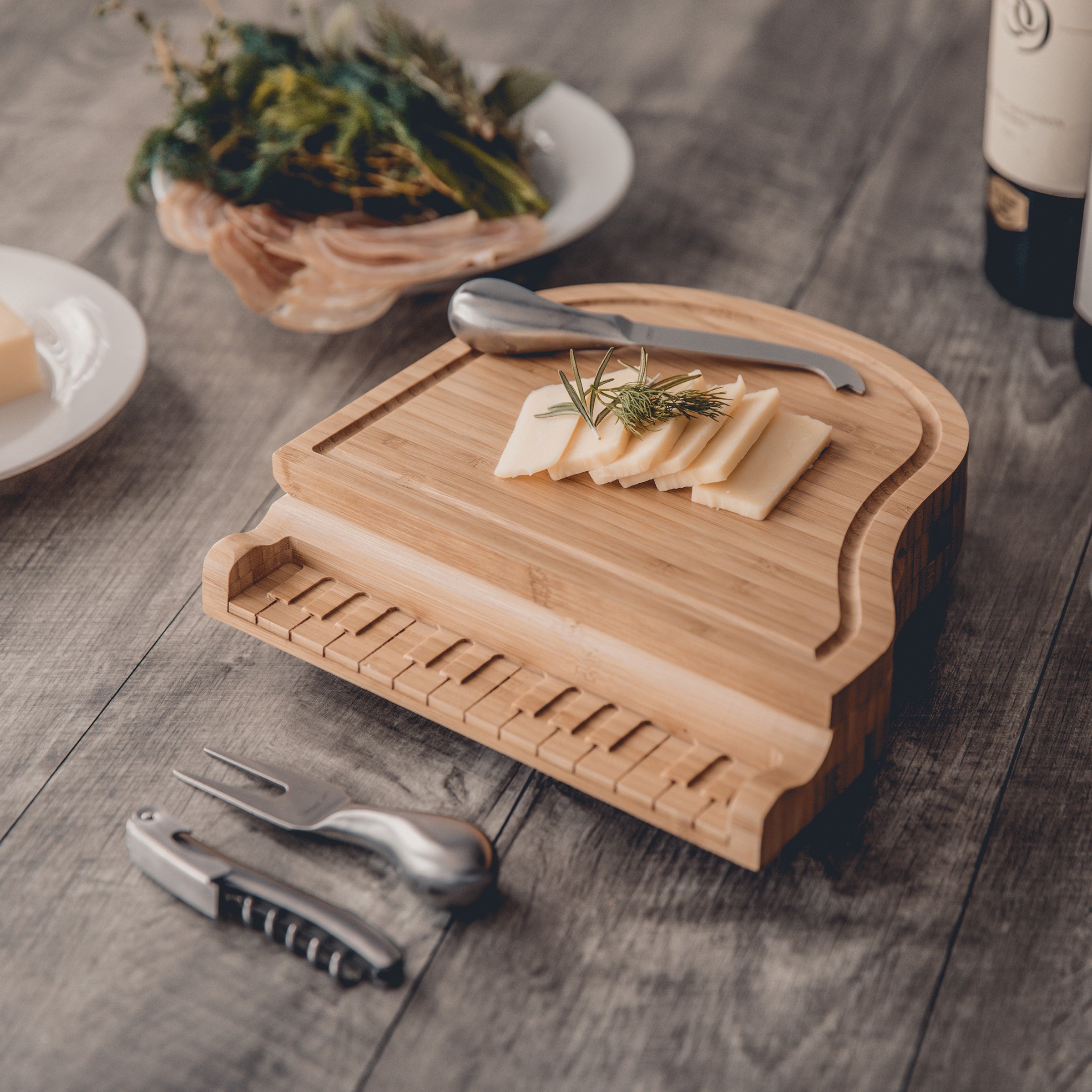 Musical Cheese Cutting Board and Tools Set