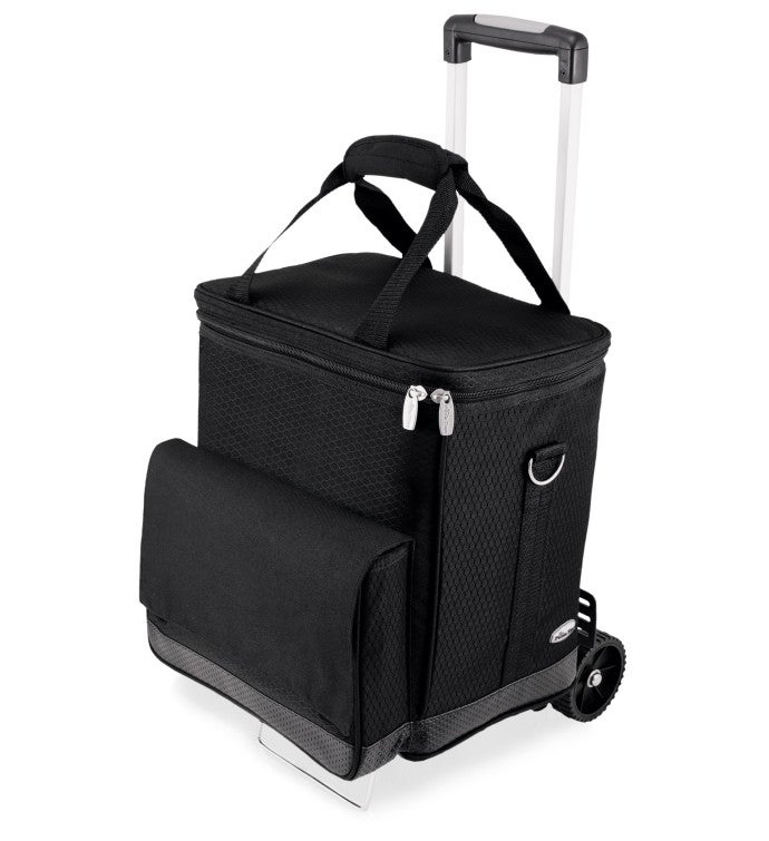 Cellar 6 Bottle Wine Carrier & Cooler Tote With Trolley