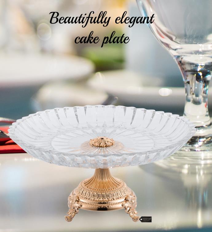 Crystal Cake Plate Centerpiece Decorative Dish