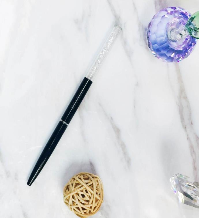 Plated Stylish Ballpoint Pen With A Crystalline Top