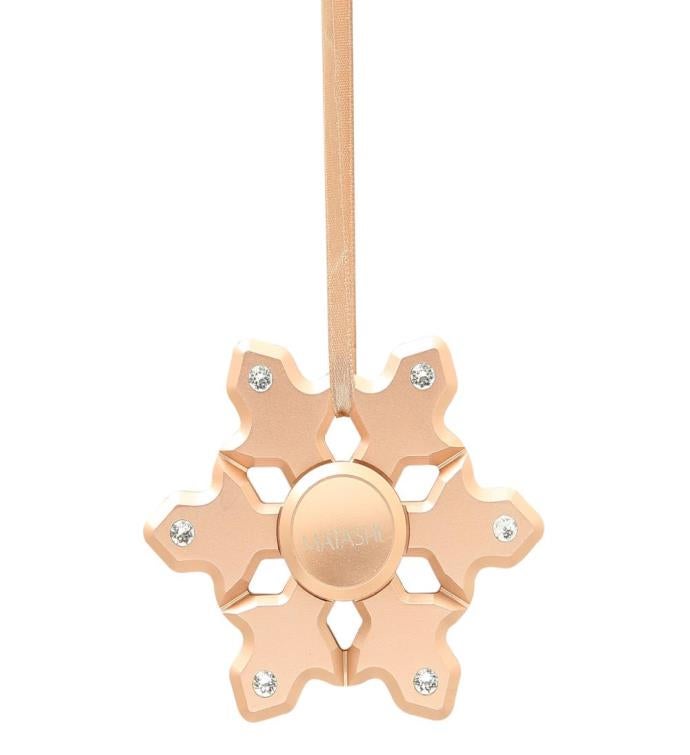 Matashi Rose Gold Snowflake Ornament