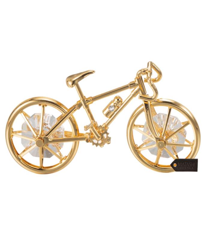 24k Gold Plated Bicycle Ornament By Matashi