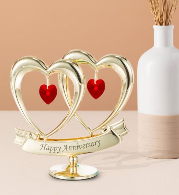 Double Heart Happy Anniversary Ornament | Marketplace | 1800Flowers