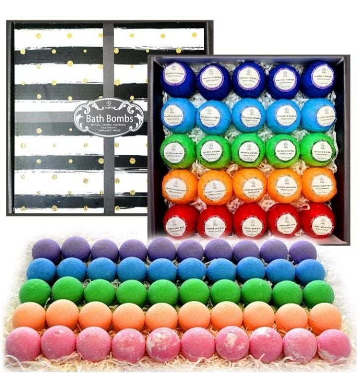 Bath Bombs 50 piece Set