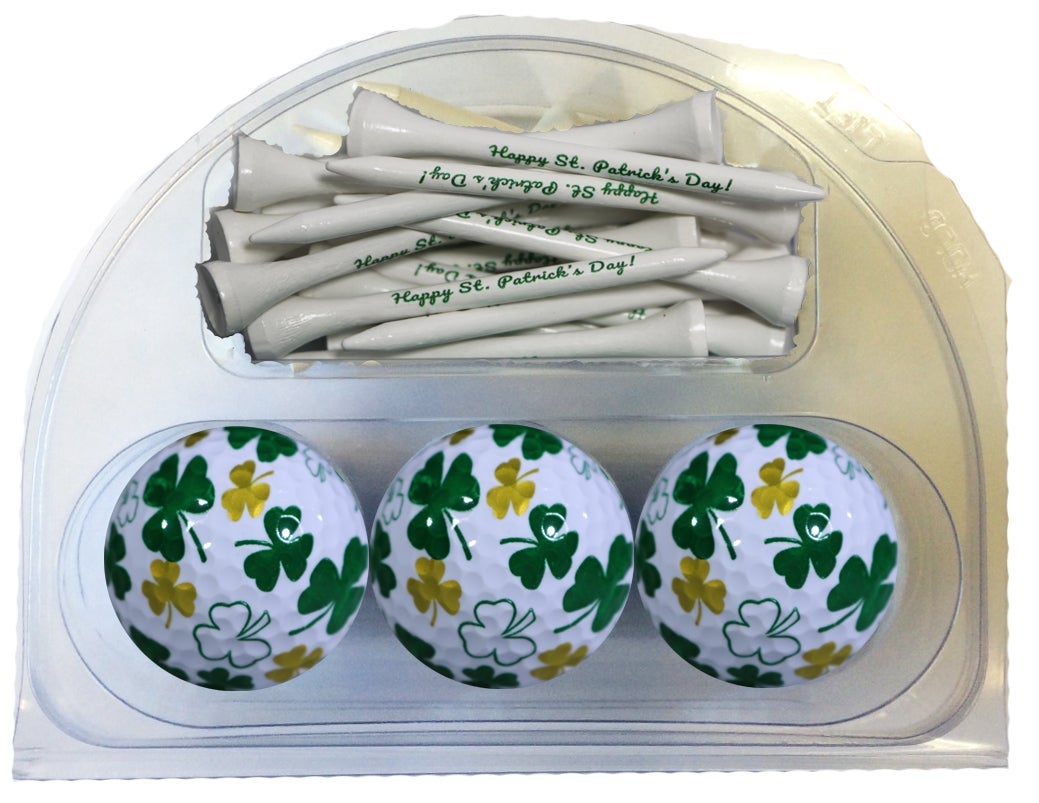 St. Patty's Day 3 Ball 20 Tees Set