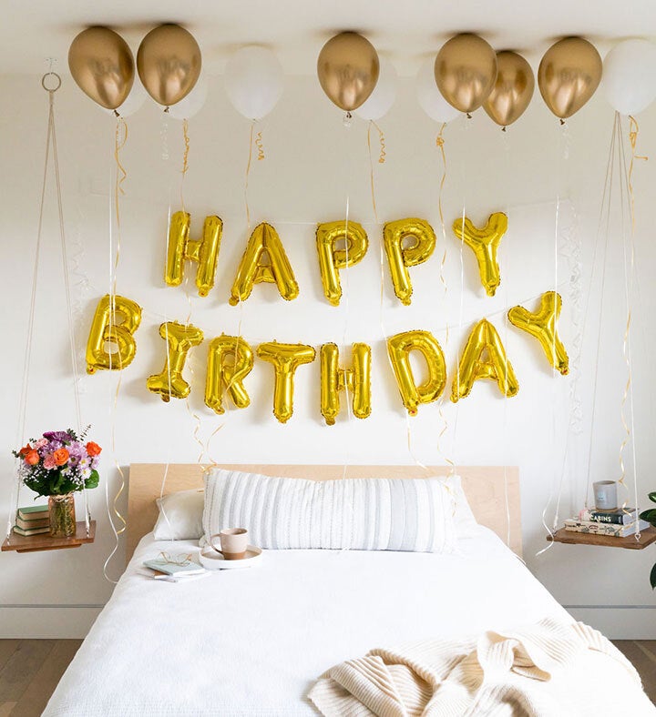 Happy Birthday Balloon Banner