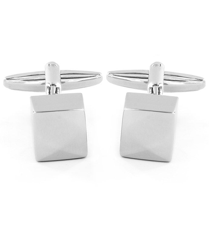 Men’s Polished Cube Cuff Links