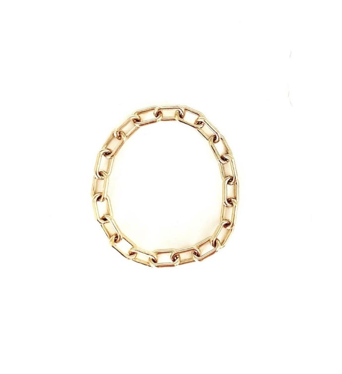 14k Gold Filled Paperclip Chain Ring