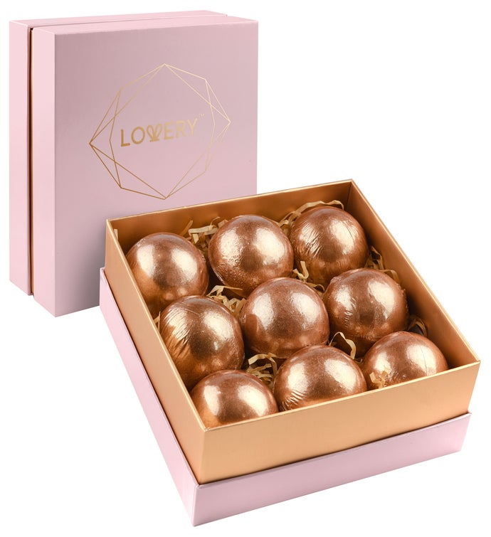 24k Rose Gold Bath Bombs Gift Set