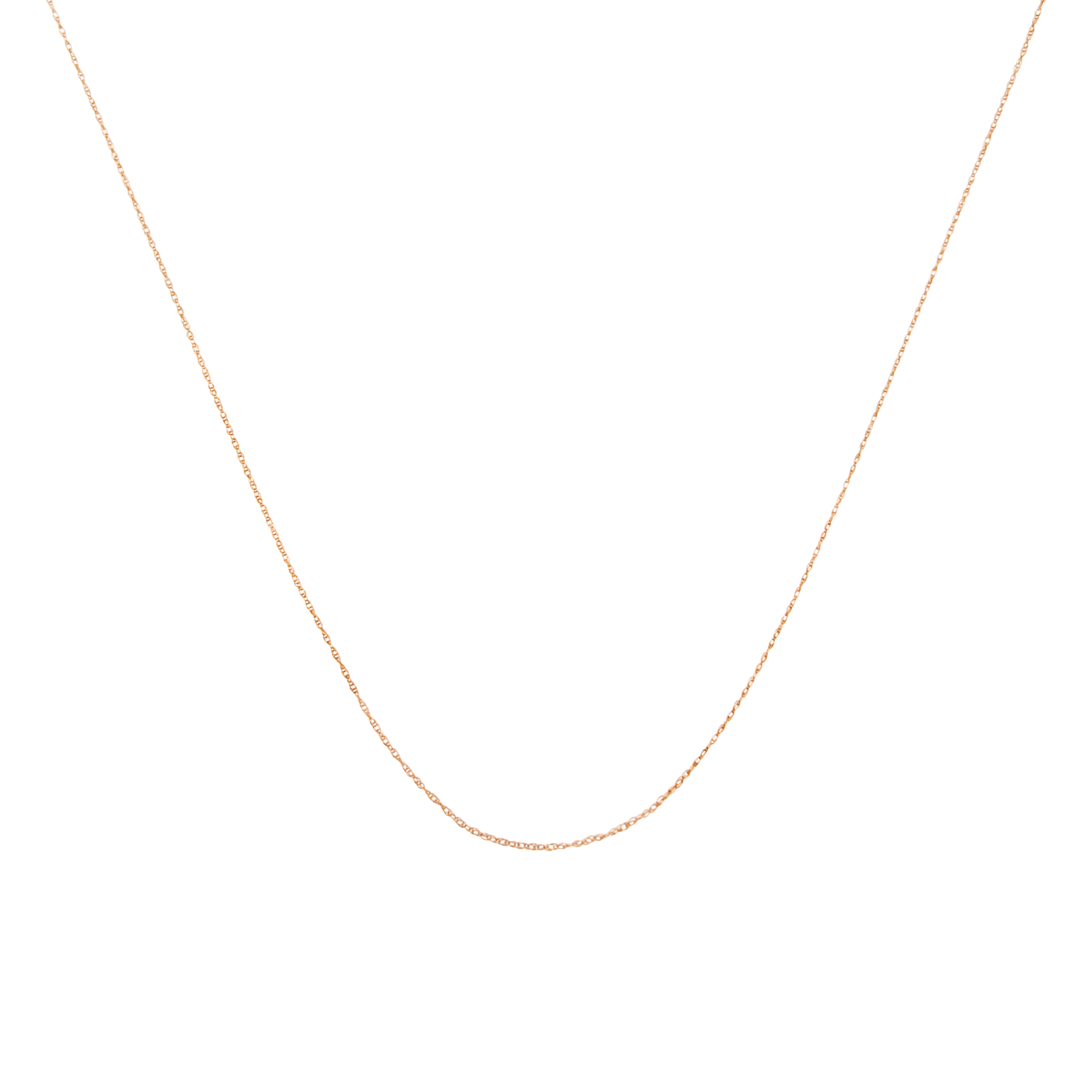 10k Solid Gold 0.5mm Rope Chain