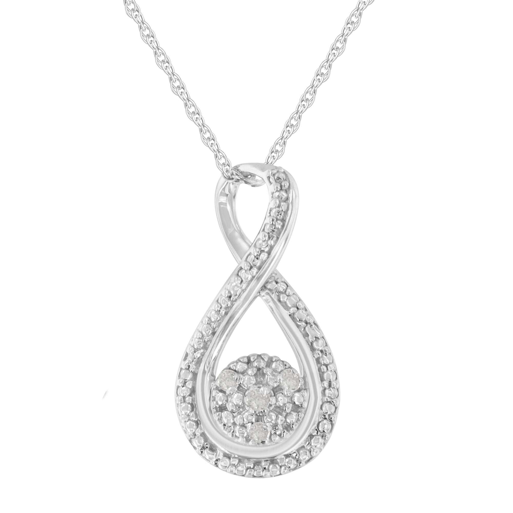 Silver Diamond Accent Infinity 18" Pendant Necklace