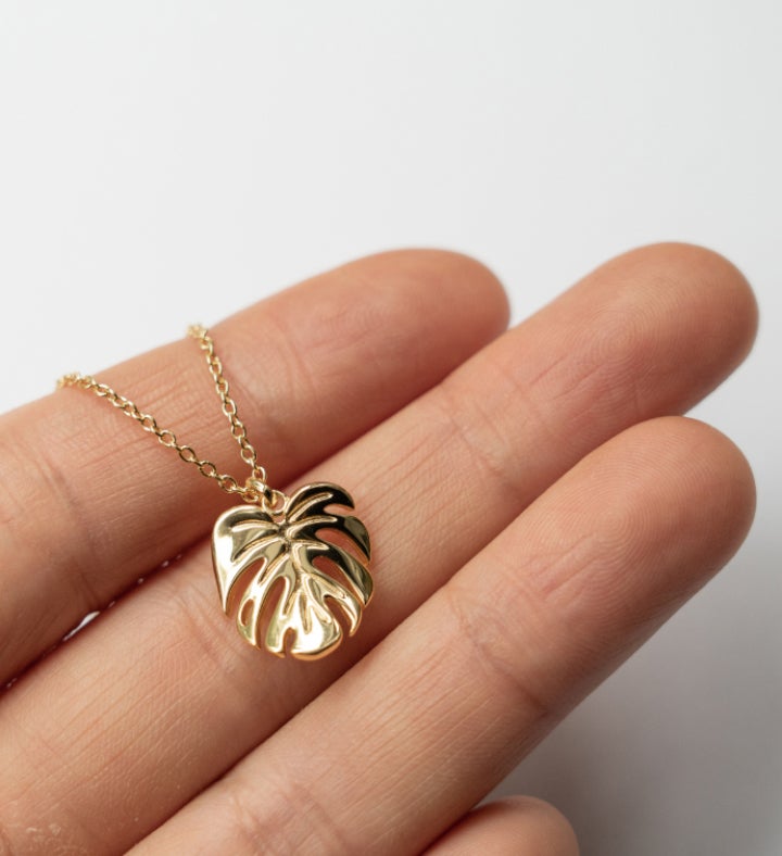 Monstera Deliciosa Necklace Charm