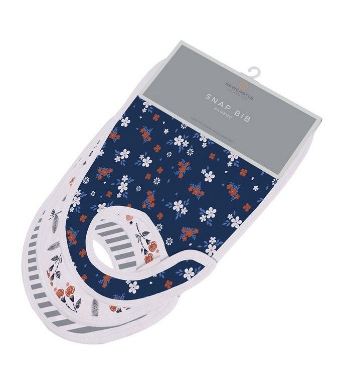 Blooms Floral Snap Bib Set Of 3