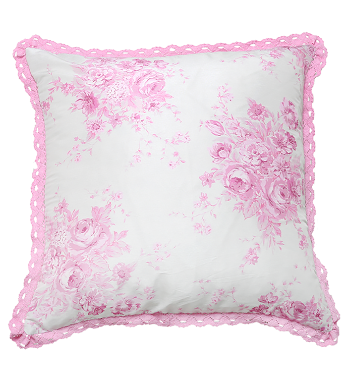Pink Flora Pillow