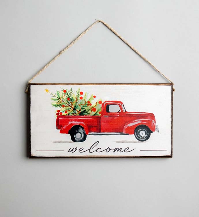 Welcome Truck Twine Bundle Twing Hanging Signs