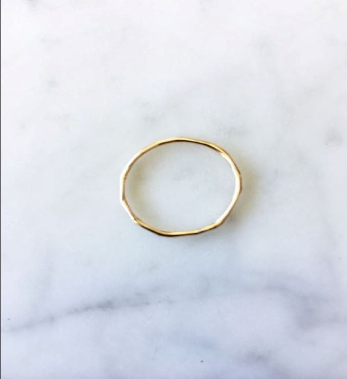 Hammered Knuckle Ring