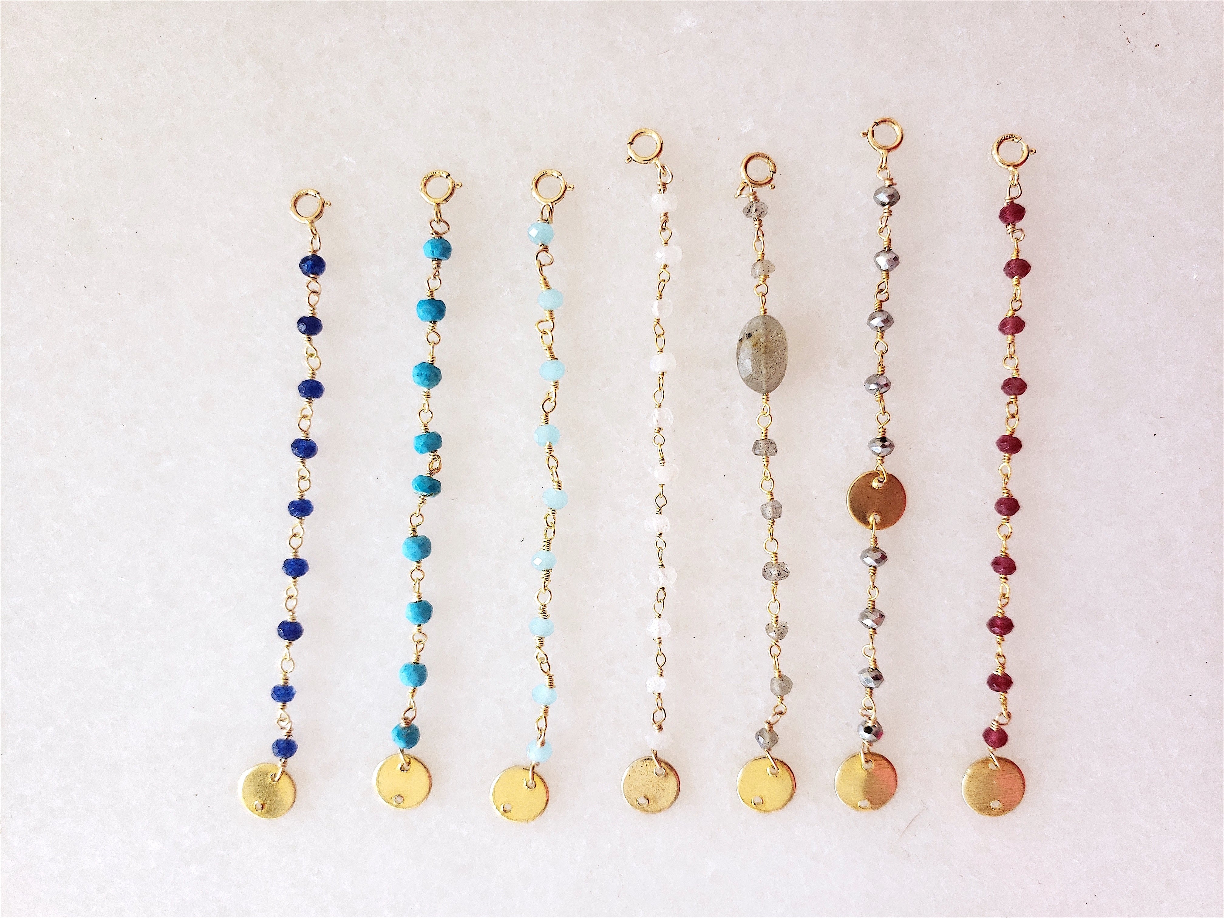 Semi-precious Bead Necklace Extender