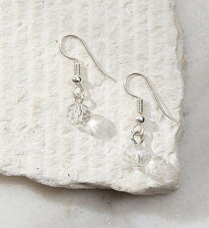Final Sale Silver Crystal Earrings